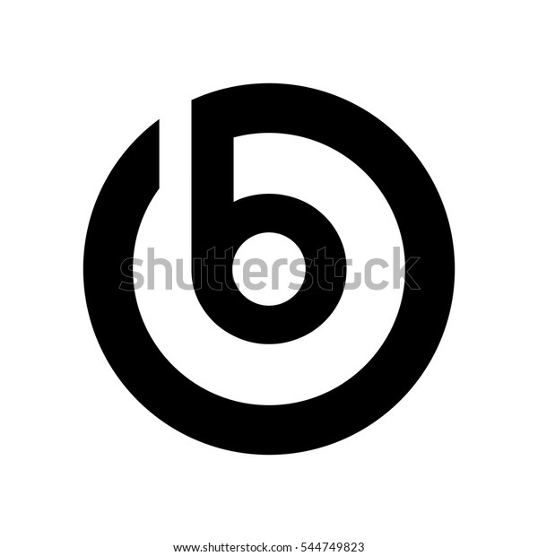 B Circle Letter Vector Logo Stock Vector (Royalty Free) 544749823 ...