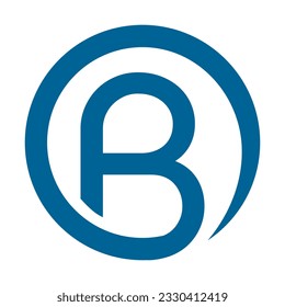 B circle logo 4 icon template