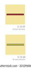 A and B class division - International Fire Control and Safety Signs - class division - Industrial Signs