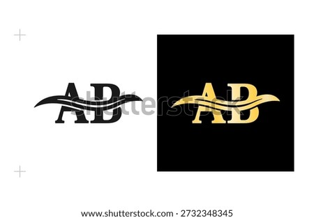 A B Classic Logo Design with Timeless Theme for Trusted Business Names and Proven Performance. Isolated on white background.