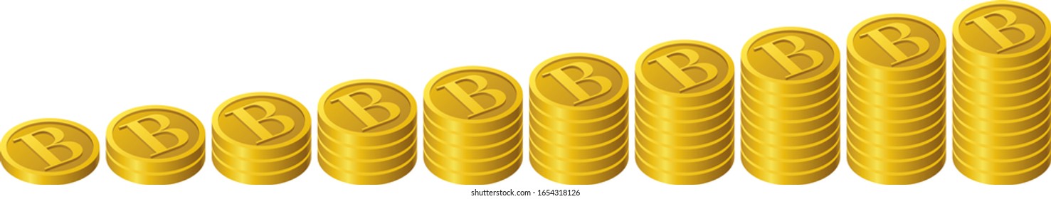 B coins increasing one by one