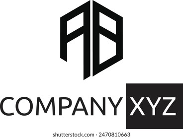 a b  company logo design idea constructin company, builders alphabet a b company unique logo design ideas , ab logo, 