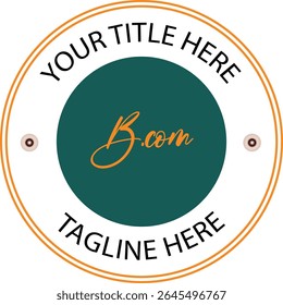 B.com Design do logotipo da empresa com fundo branco