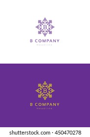 B company logo template.