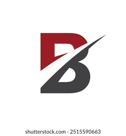 B diseño creativo del logotipo de este último