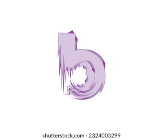 b creative logo design element