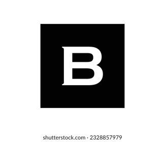 B creative logo design element