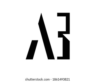 a und b kreative Logo-Designs und Logobriefe