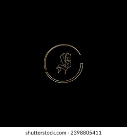 B creative modern letters logo design template
