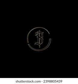 B creative modern letters logo design template