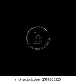 B creative modern letters logo design template