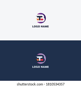B and D Letter Logo Design Vector Art