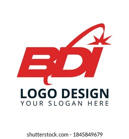 B D I Letter Logo Design Vector