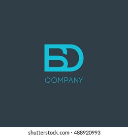 B & D Letter logo design