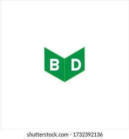 B D letter logo emblem design