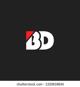 B D letters Joint logo icon vector template.
