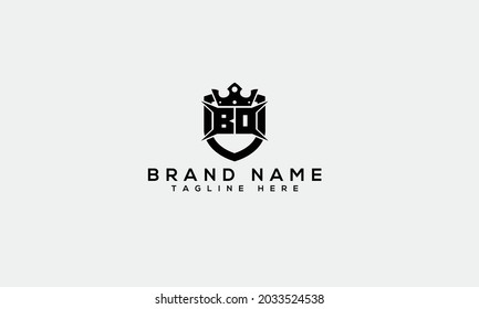 B D moderna letra del alfabeto creativo plantilla de icono 