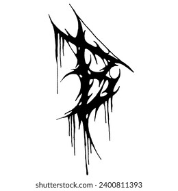 B - DEATH METAL FONT