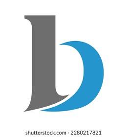 B decorative letter logo template