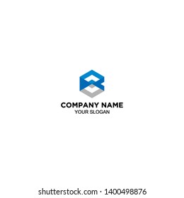 B in diamond logo design vector