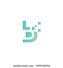 B Digital Logo Modern and simple design