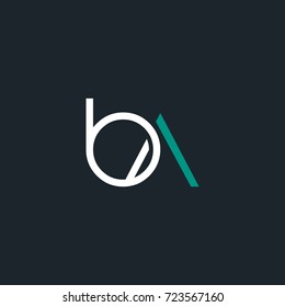B A double round letter design vector
