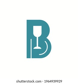 B drink design logo icon.eps