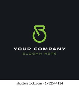 Designvorlage B und Dumbell-Symbol