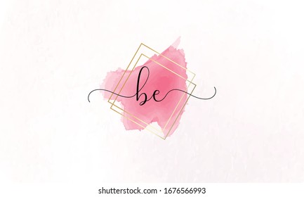B E BE Initial letter handwriting and signature logo.
