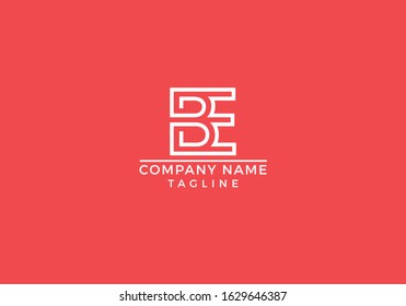 B E BE logo abstract letter initial based icon graphic design in vector editable file.