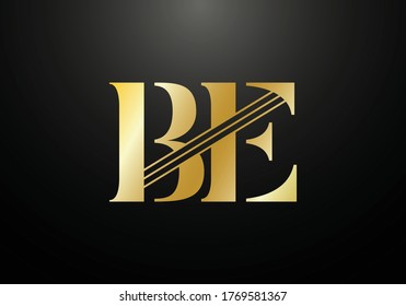 B E Initial Letter Logo design, Graphic Alphabet Symbol for Corporate Business Identity