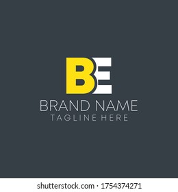 b e joint letter logo design vector. b e business logo.