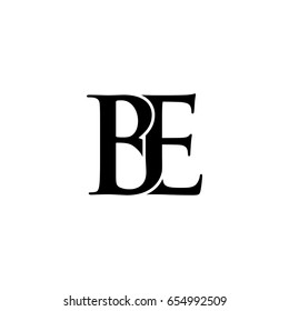 B E letter, B E initials