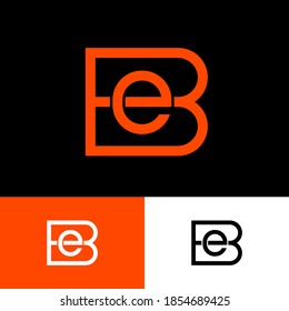 B and E monogram. Letter E  and B monogram. Abstract logo can used for business, internet, trade mark.
