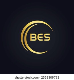 B E S design. Carta BES branca. Design do logotipo da letra BES, B E S. Logotipo da letra B E S 