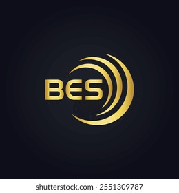 B E S design. Carta BES branca. Design do logotipo da letra BES, B E S. Logotipo da letra B E S 