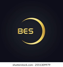 B E S design. White BES letter. BES, B E S letter logo design. B E S letter logo 