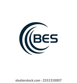 B E S design. White BES letter. BES, B E S letter logo design. B E S letter logo 