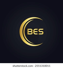 B E S design. Carta BES branca. Design do logotipo da letra BES, B E S. Logotipo da letra B E S 