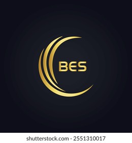 B E S design. Carta BES branca. Design do logotipo da letra BES, B E S. Logotipo da letra B E S 