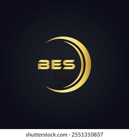 B E S design. Carta BES branca. Design do logotipo da letra BES, B E S. Logotipo da letra B E S 