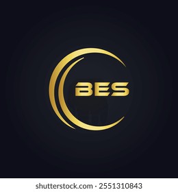 B E S design. Carta BES branca. Design do logotipo da letra BES, B E S. Logotipo da letra B E S 