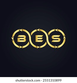 B E S design. White BES letter. BES, B E S letter logo design. B E S letter logo 