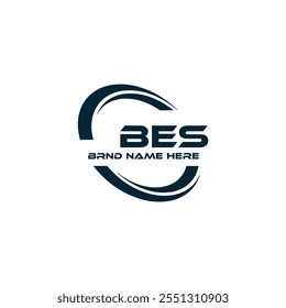 B E S design. White BES letter. BES, B E S letter logo design. B E S letter logo 