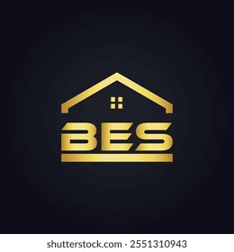 B E S design. Carta BES branca. Design do logotipo da letra BES, B E S. Logotipo da letra B E S 