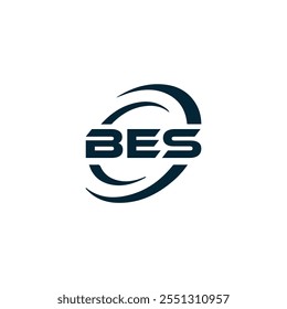 B E S design. White BES letter. BES, B E S letter logo design. B E S letter logo 