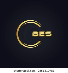 B E S design. Carta BES branca. Design do logotipo da letra BES, B E S. Logotipo da letra B E S 