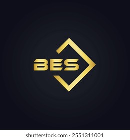 B E S design. White BES letter. BES, B E S letter logo design. B E S letter logo 