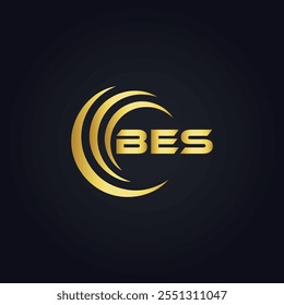 B E S design. Carta BES branca. Design do logotipo da letra BES, B E S. Logotipo da letra B E S 