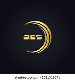 B E S design. Carta BES branca. Design do logotipo da letra BES, B E S. Logotipo da letra B E S 